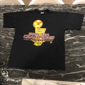 Black Los Angeles Lakers 2000 NBA Champions Shirt